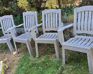 Adams Manufacturing "Big Easy" Resin Adirondack Chairs (Set of 4)