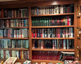 A library full of books