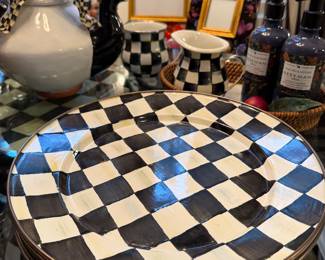 Mackenzie Childs - Chargers, Tea Pot, Frames, stemware and more