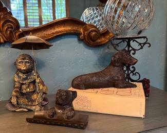 Bronze Dog Sculptures