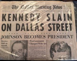 Dallas Morning New -Nov. 22, 1963, JFK assassination edition