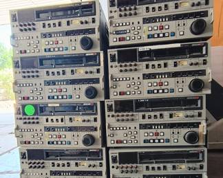 Sony and Ampex Betacam SP video recorders