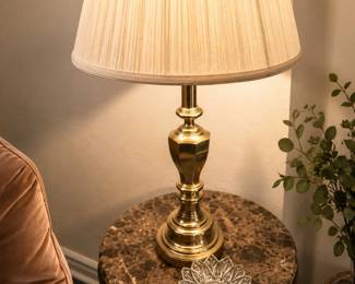 2 Brass Lamps with shade