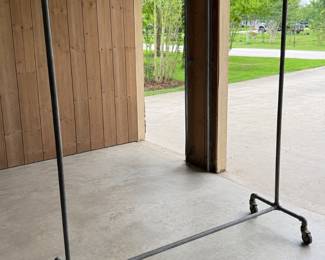 industrial rolling garment rack