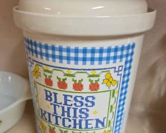 Bless This Kitchen Cannister