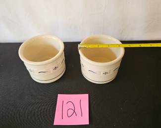 Item #121 Longaberger Crocks $10