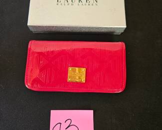 Item #83 "Lauren" by Ralph Lauren Red Clutch $30