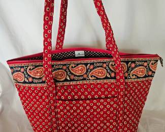 Item #139 Vera Bradley Red Paisley Tote $30