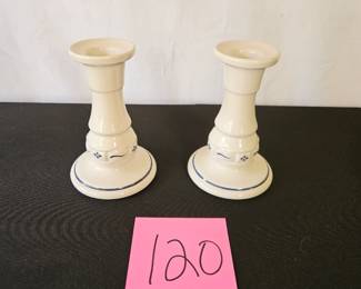 Item #120 Longaberger Candlestick Holders $15