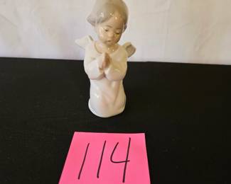 Item #114 Lladro Praying Angel Figurine $20
