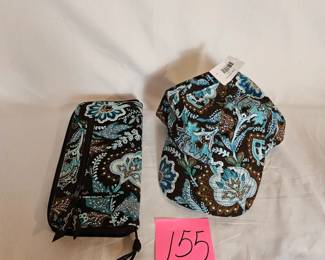 Item #155 Vera Bradley Wallet & Hat $25