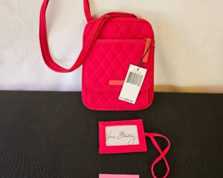 Item #85 Vera Bradley mini hipster Tango Red NWT $35
