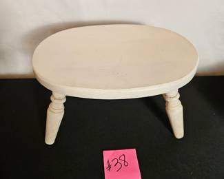Item #38 Small White Stool $5