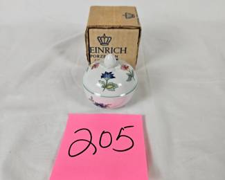 Item #205 Heinrich Trinket Box approx 2"w $10 