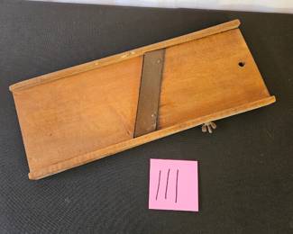 Item #111 Antique Kraut Slicer $20