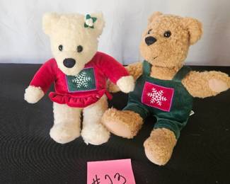 Item #23 Hallmark Kissing Christmas Bears $6
