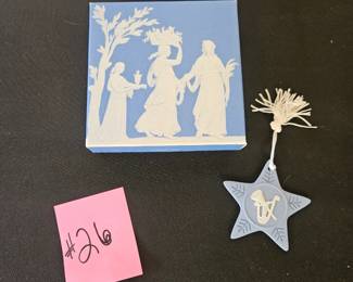 Item #26 Wedgewood Star Ornamnet $14
