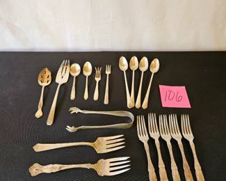 Item #106 Misc Silver Plated Utensils $20