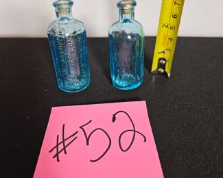 Item #52 Set of 2 Jaundice Bitter's Bottles $18