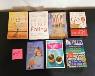 Item #39 Lot of Self Help Books $6