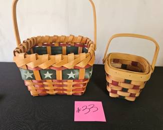 Item #33 Two Baskets $4