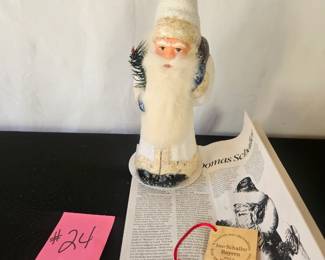 Item #24 Ino Schaller German Paper Mache Santa $150