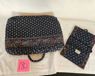 Item #180 Vera Bradley laptop bag and wallet $30