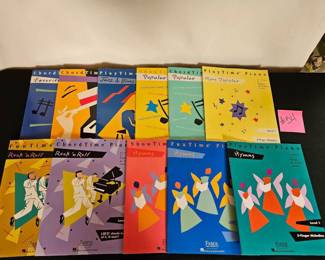 Item #54 Set of 11 Piano Books $10