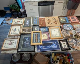 Native American & Fantasy artwork, Norman Rockwell, collector plates