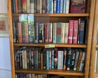Hardback books, mostly Sci Fi or Fantasy