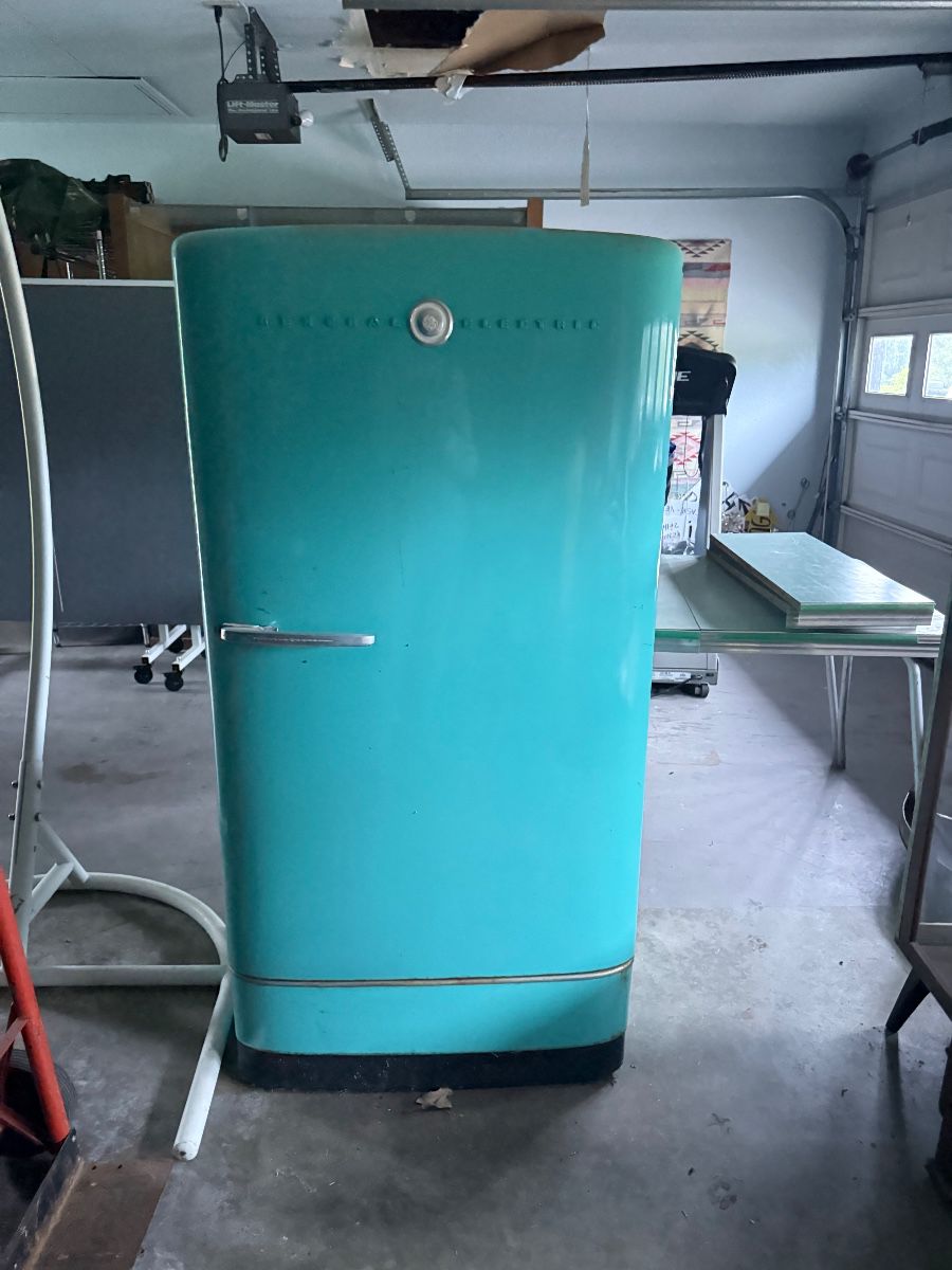 Vintage Teal Frigidaire Fridge 