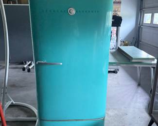 Vintage Teal Frigidaire Fridge 