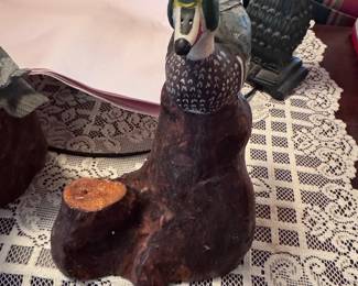 Handmade carved ducks from the 80’s