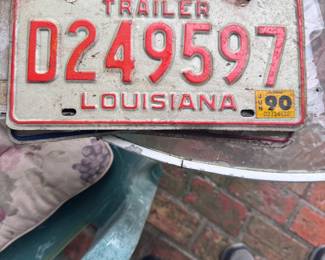 Old license plates 