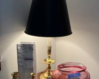 Candlestick Holders, Table Lamp 
