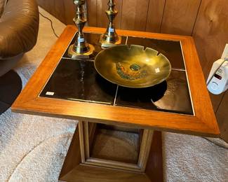 Side Table, Candlestick Holders 