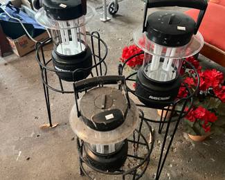 Plant Stand, Lanterns 