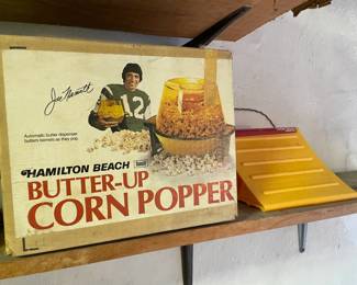 Vintage Joe Namath Sponsored Butter-Up Corn Popper