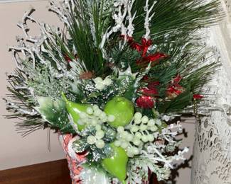 Vintage Christmas Floral Arrangement