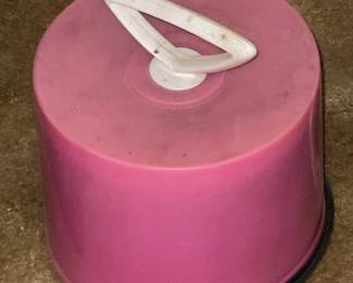 Vintage Pink Record Album Carrying Case