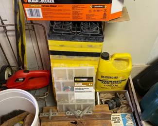 Assorted Garage Contents (Hand Tools, Chemicals, Yard Tools, Cleaning Solutions, Misc. Parts & Pieces, Etc.)