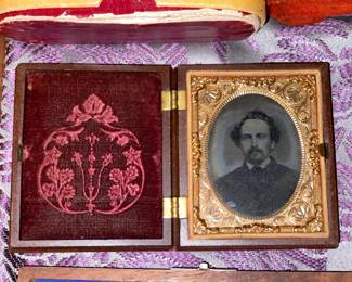 Antique Framed Mini Photograph