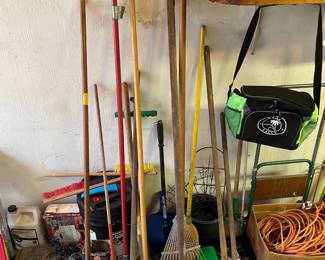 Assorted Garage Contents (Hand Tools, Chemicals, Yard Tools, Cleaning Solutions, Misc. Parts & Pieces, Etc.)