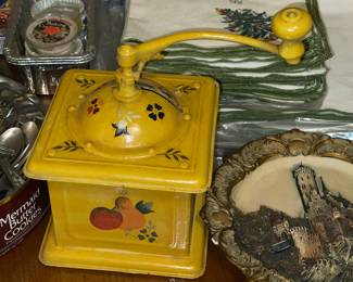 Hand Painted Coffee Grinder