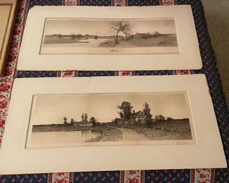 Antique Matted Prints