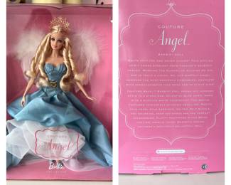 Pink label Barbie. 