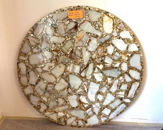 4’ Arturo Pani coffee  acrylic tabletop as is
