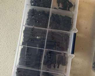 Assorted Black Nylon Standoffs, Screws, and Nuts Kit