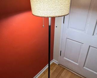 MidCentury Modern Floor Lamp with Drum Shade