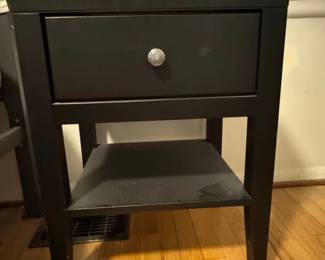 IKEA HEMNES BlackBrown Nightstand with Drawer and Shelf